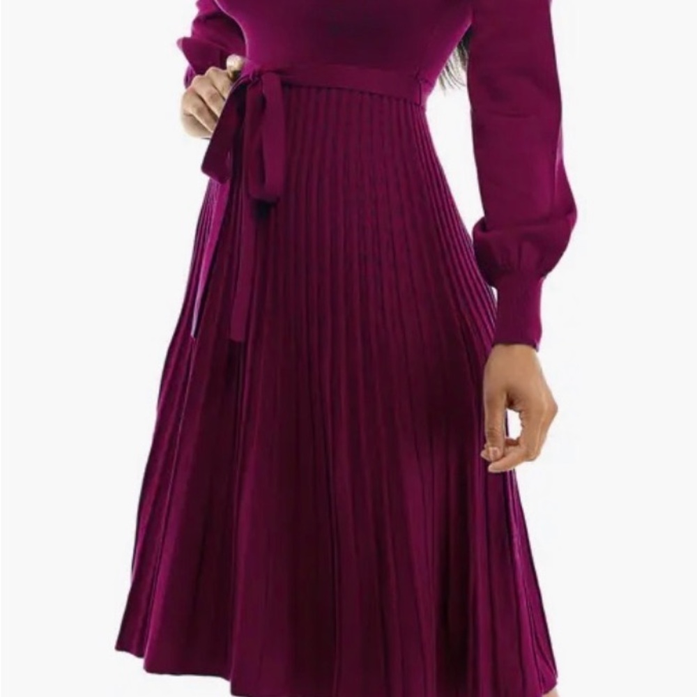 Nina Leonard Long Sleeve Sweater Dress